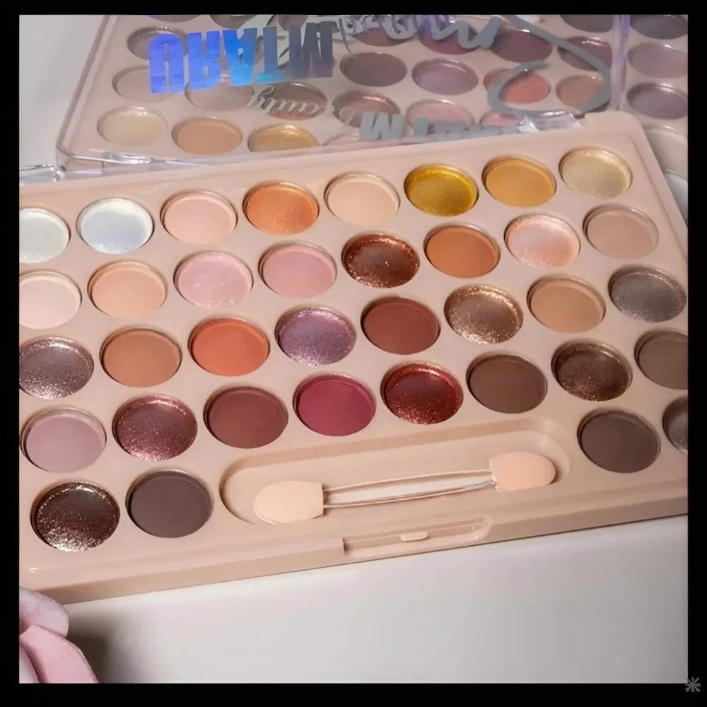 🆕️36 COLOR PROFESSIONAL EYESHADOW PALETTE WITH CREAMY MATTE & GLITTER SHADES